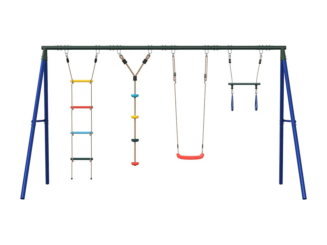 Set de columpios, trapecio, escalera y cuerda de discos ES634766