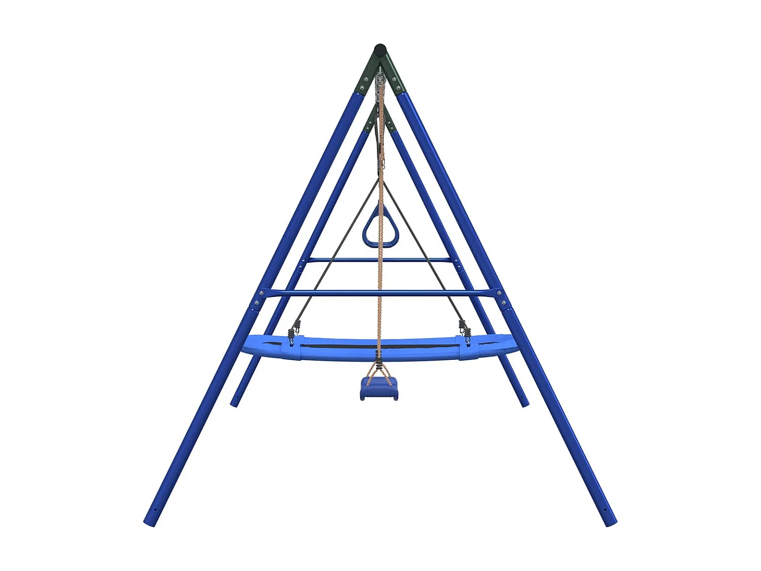 Set de columpios exterior columpio, trapecio y columpio nido ES182107