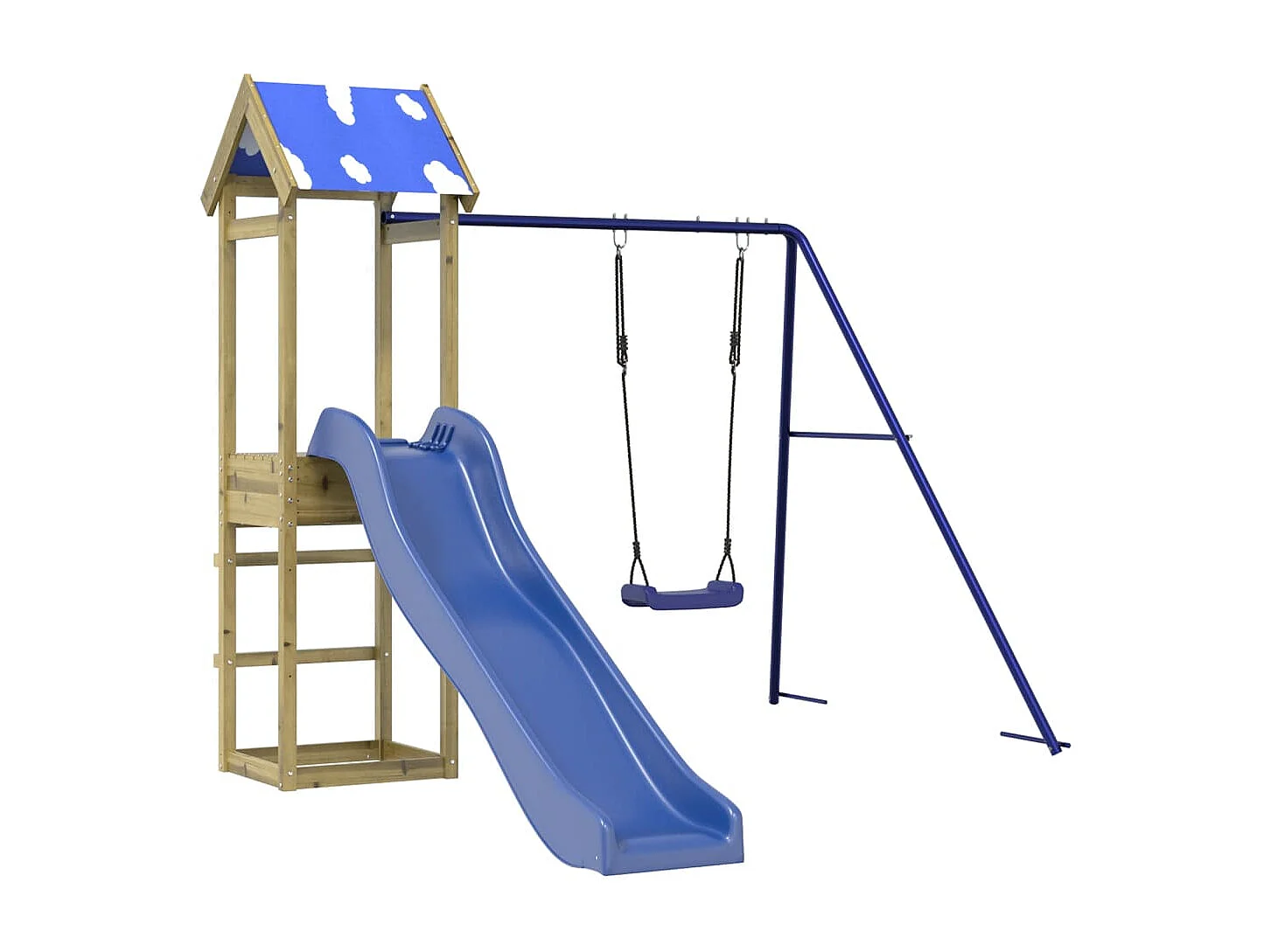 Aire de jeux d'extérieur bois de pin imprégné FR13811