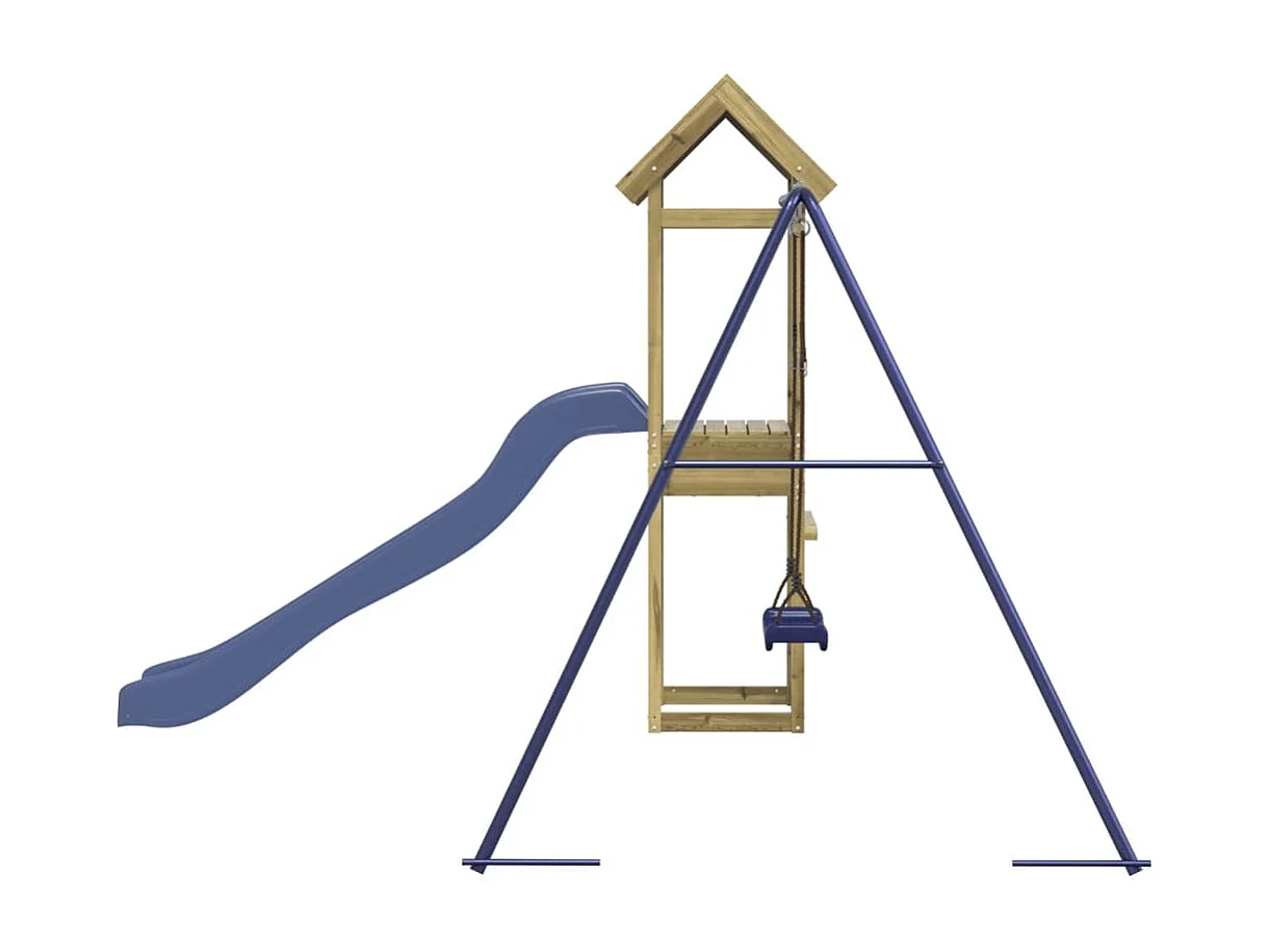 Aire de jeux d'extérieur bois de pin imprégné FR13811