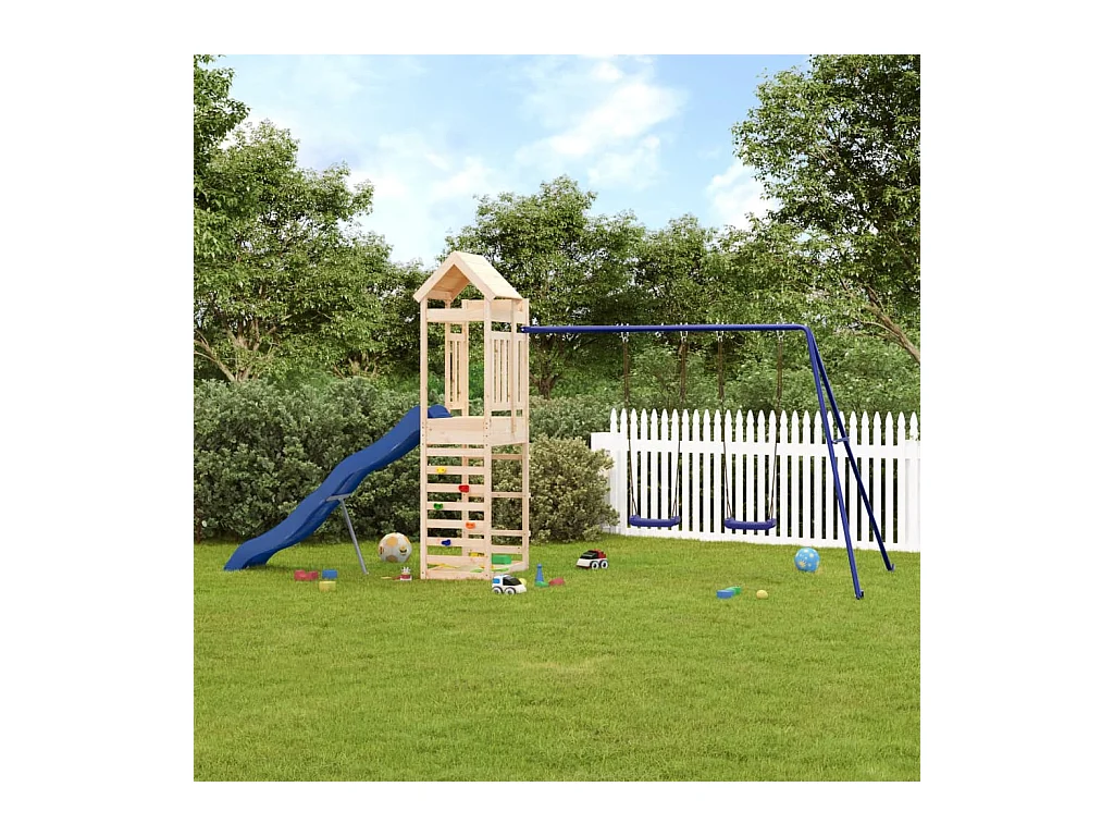 Parque infantil de exterior madera maciza de pino ES528078
