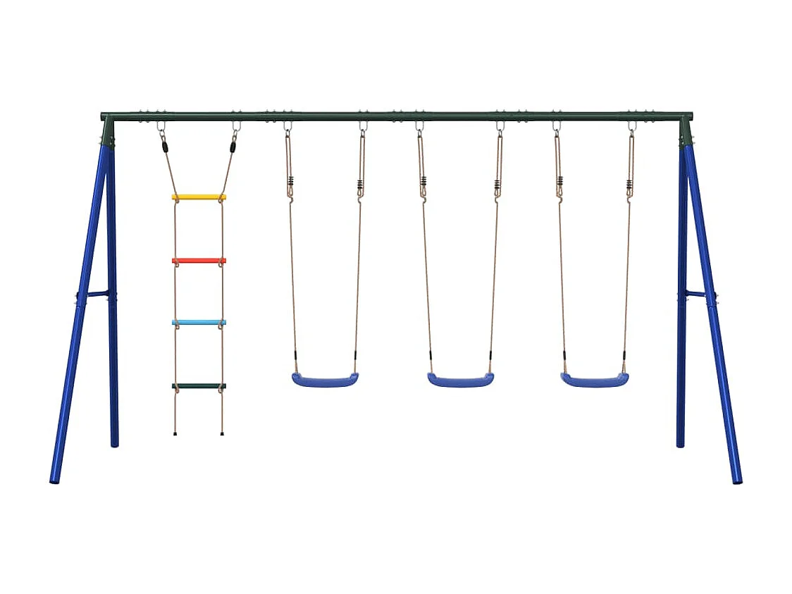 Juego de columpios de exterior con columpios y escalera ES426117