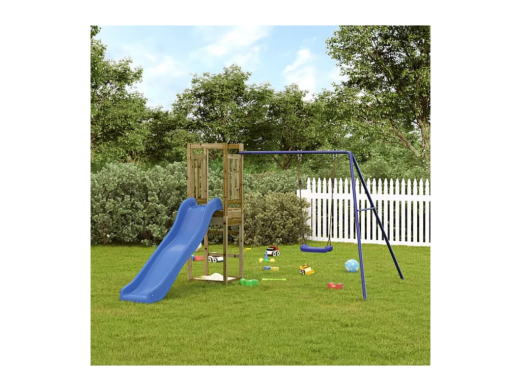 Aire de jeux d'extérieur bois de pin imprégné FR82396
