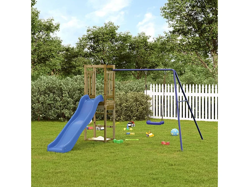 Aire de jeux d'extérieur bois de pin imprégné FR82396