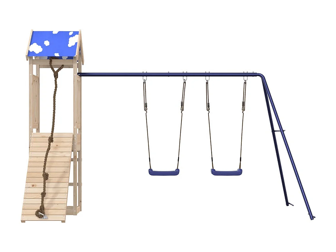 Aire de jeux d'extérieur bois de pin massif FR35743