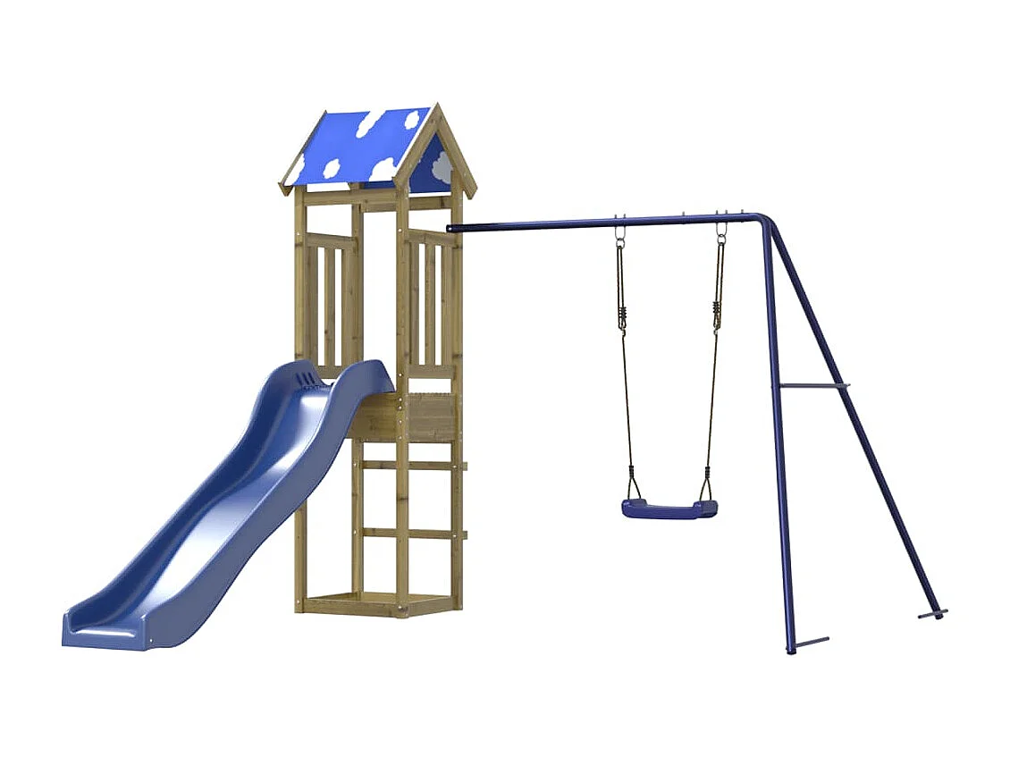 Aire de jeux d'extérieur bois de pin imprégné FR53076