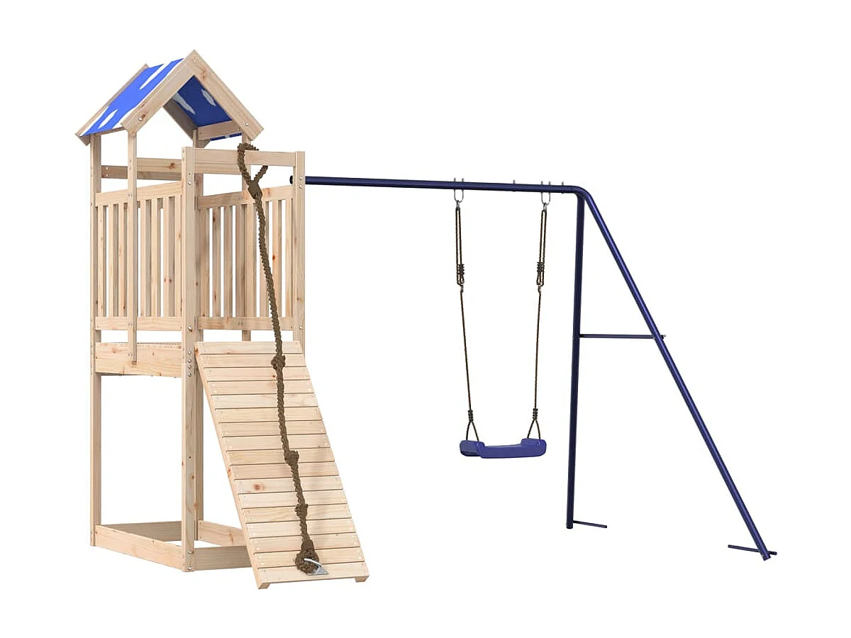 Aire de jeux d'extérieur bois de pin massif FR93994