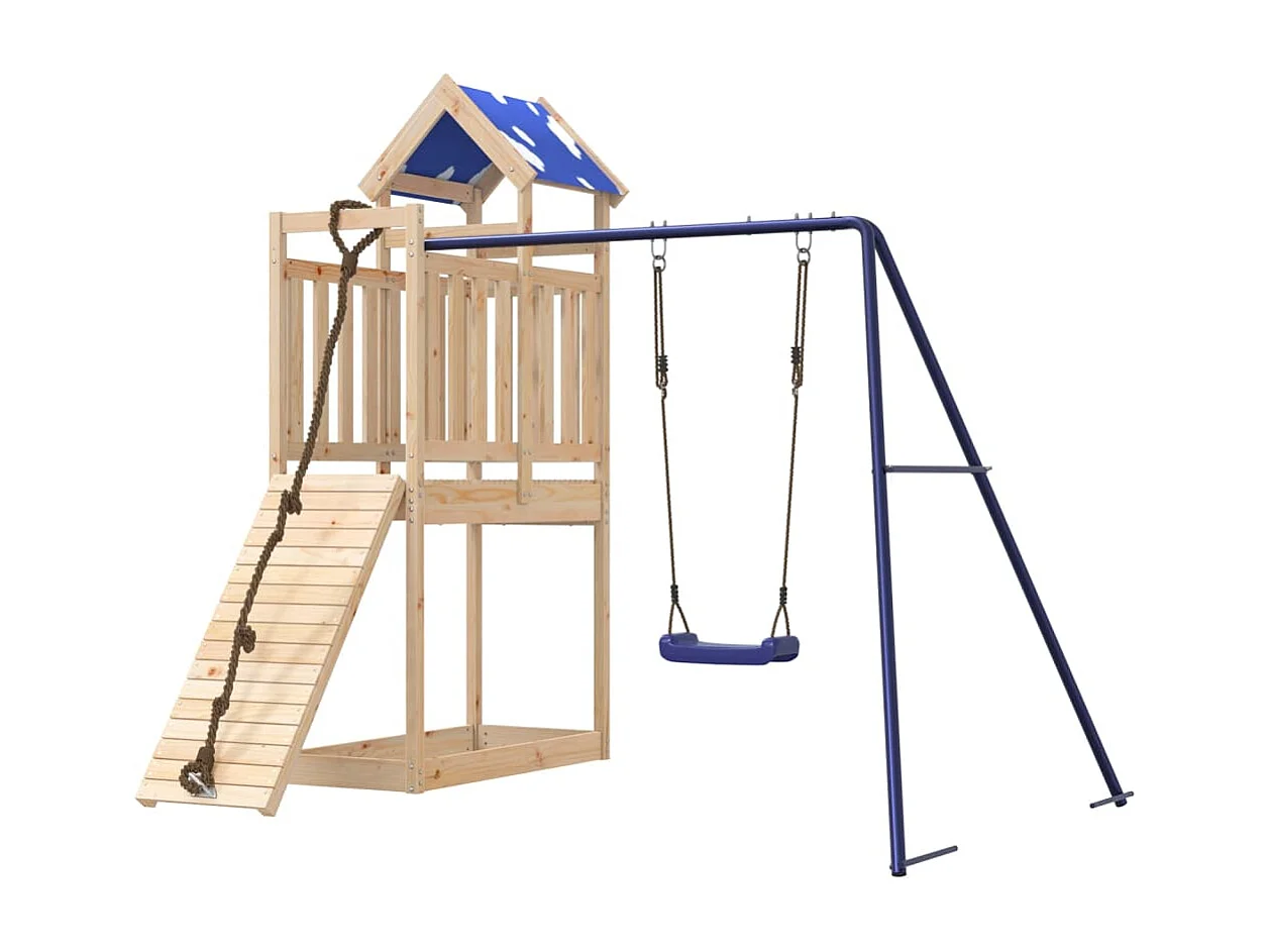 Aire de jeux d'extérieur bois de pin massif FR93994