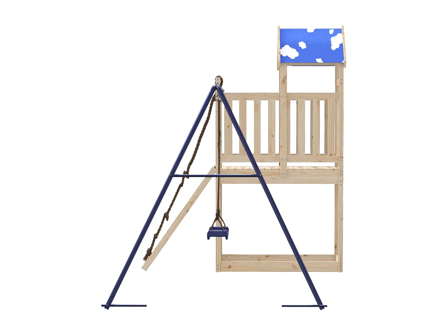 Aire de jeux d'extérieur bois de pin massif FR93994