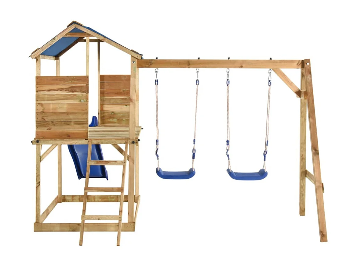 Aire de jeux d'extérieur bois de pin imprégné FR19769