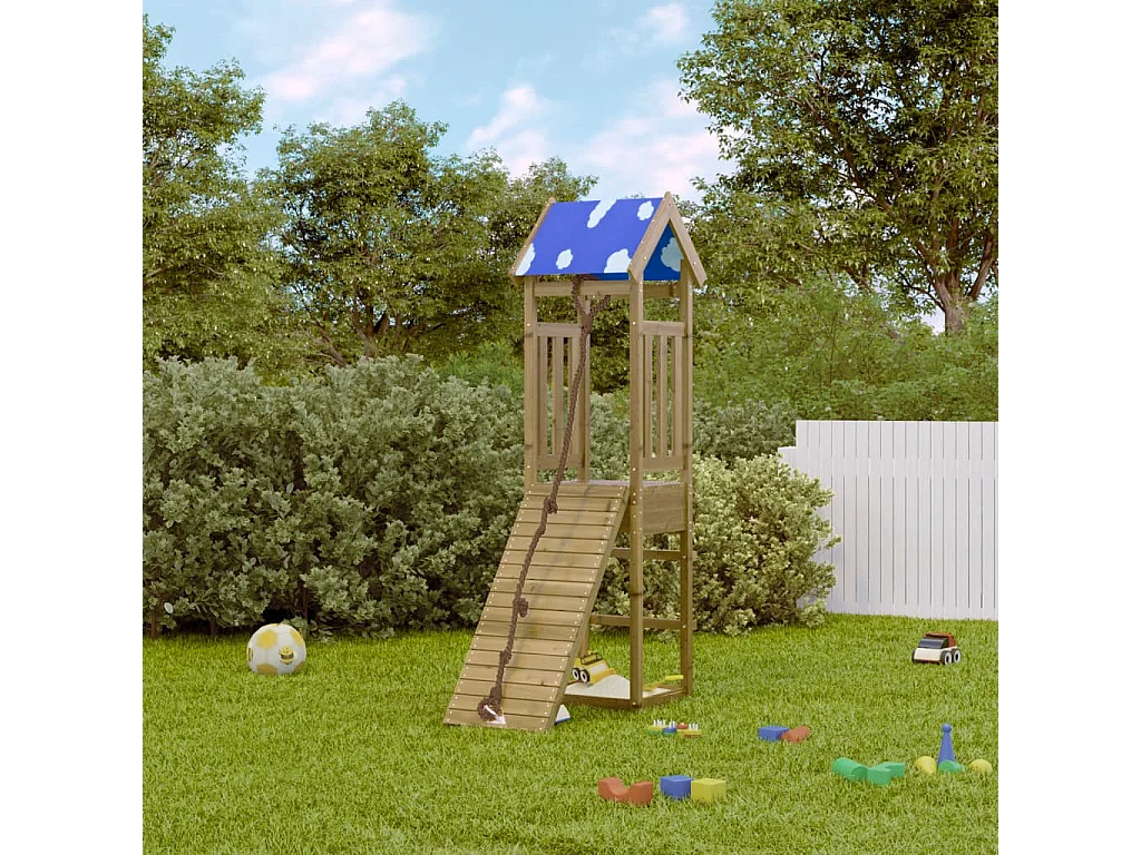 Aire de jeux d'extérieur bois de pin imprégné FR21933