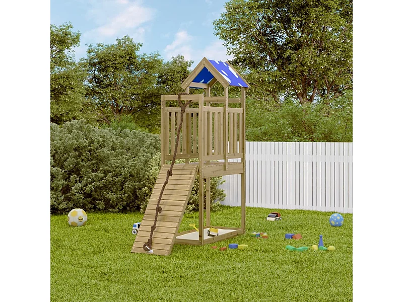 Aire de jeux d'extérieur bois de pin imprégné FR38891