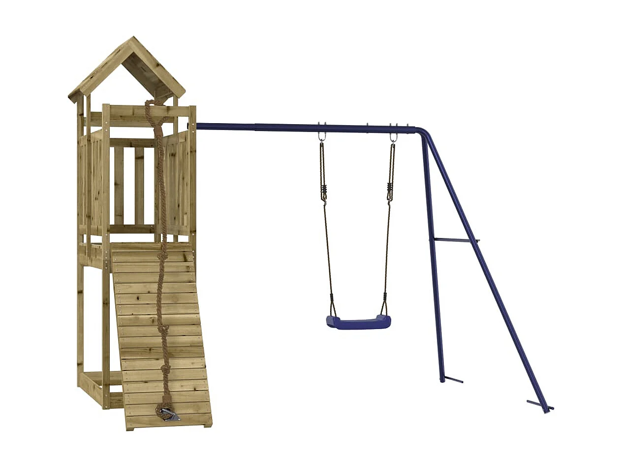 Parque infantil de exterior madera de pino impregnada ES684190