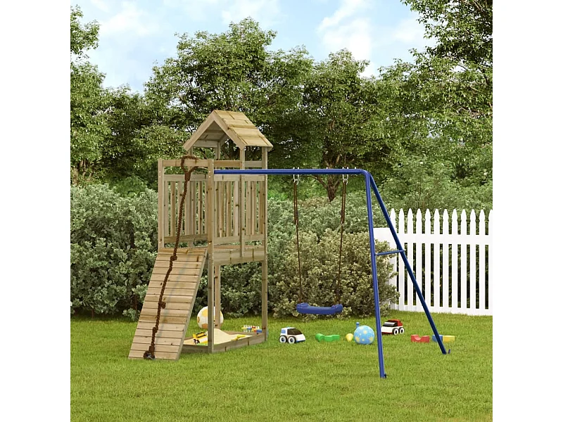 Parque infantil de exterior madera de pino impregnada ES684190