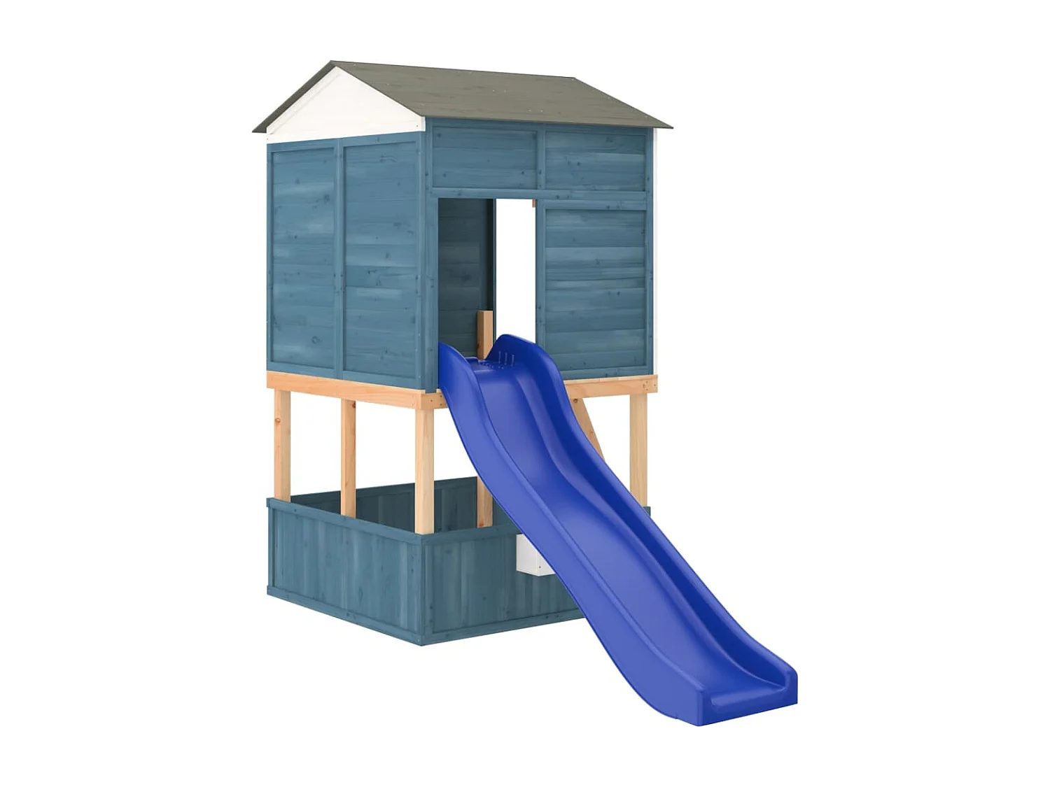 Tobogán infantil polipropileno azul 175x38x23 cm ES352216