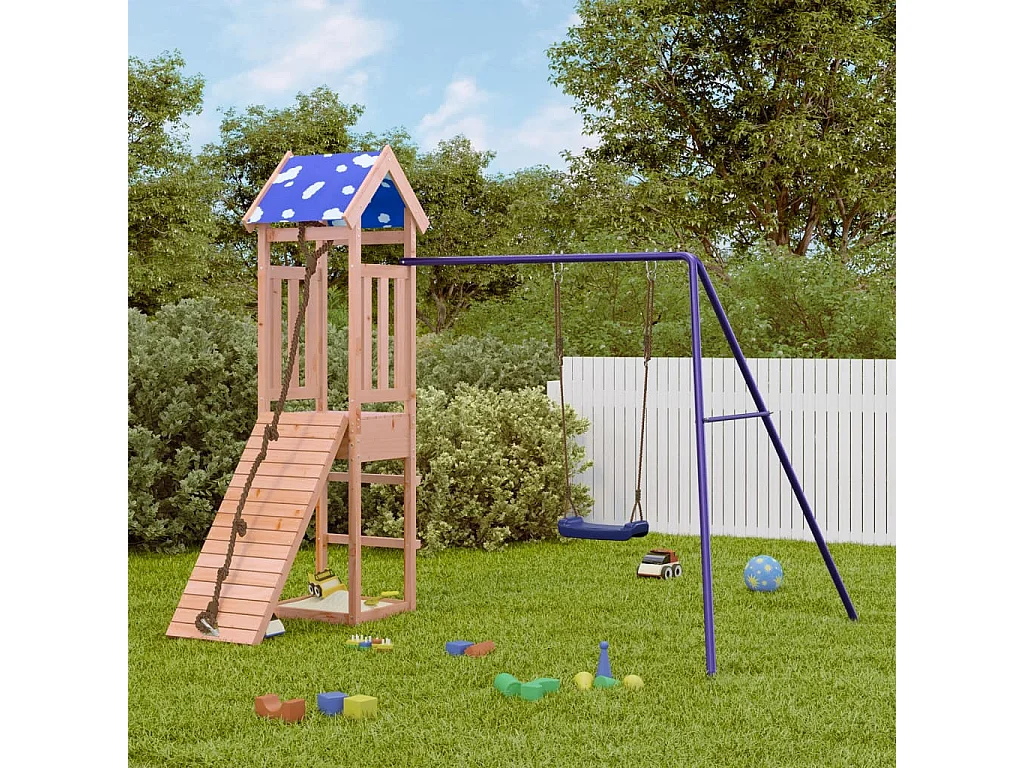 Aire de jeux d'extérieur bois massif de douglas FR97946