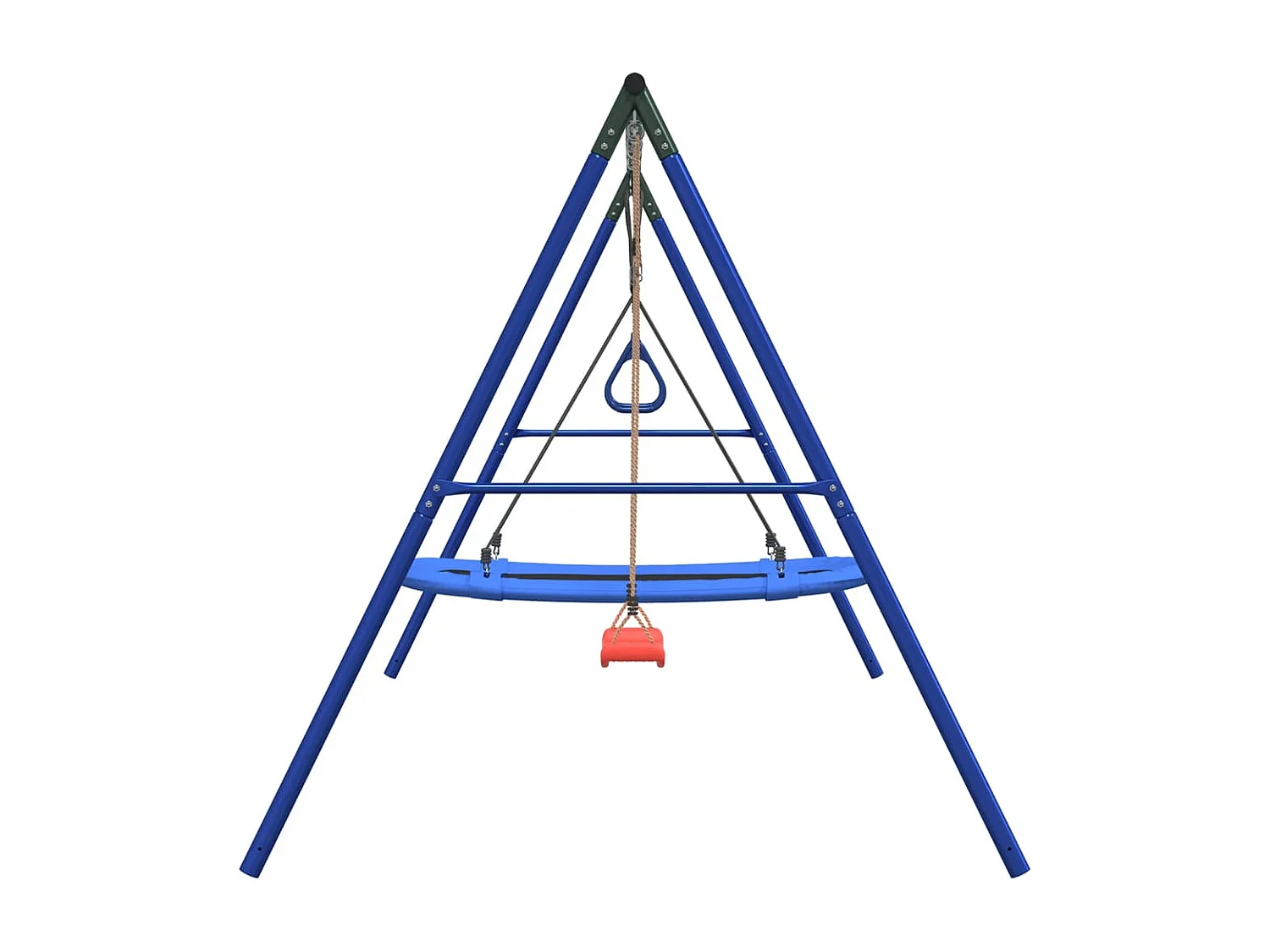 Set de columpios exterior columpio, trapecio y columpio nido ES490824