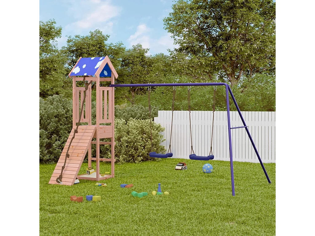 Aire de jeux d'extérieur bois massif de douglas FR23942