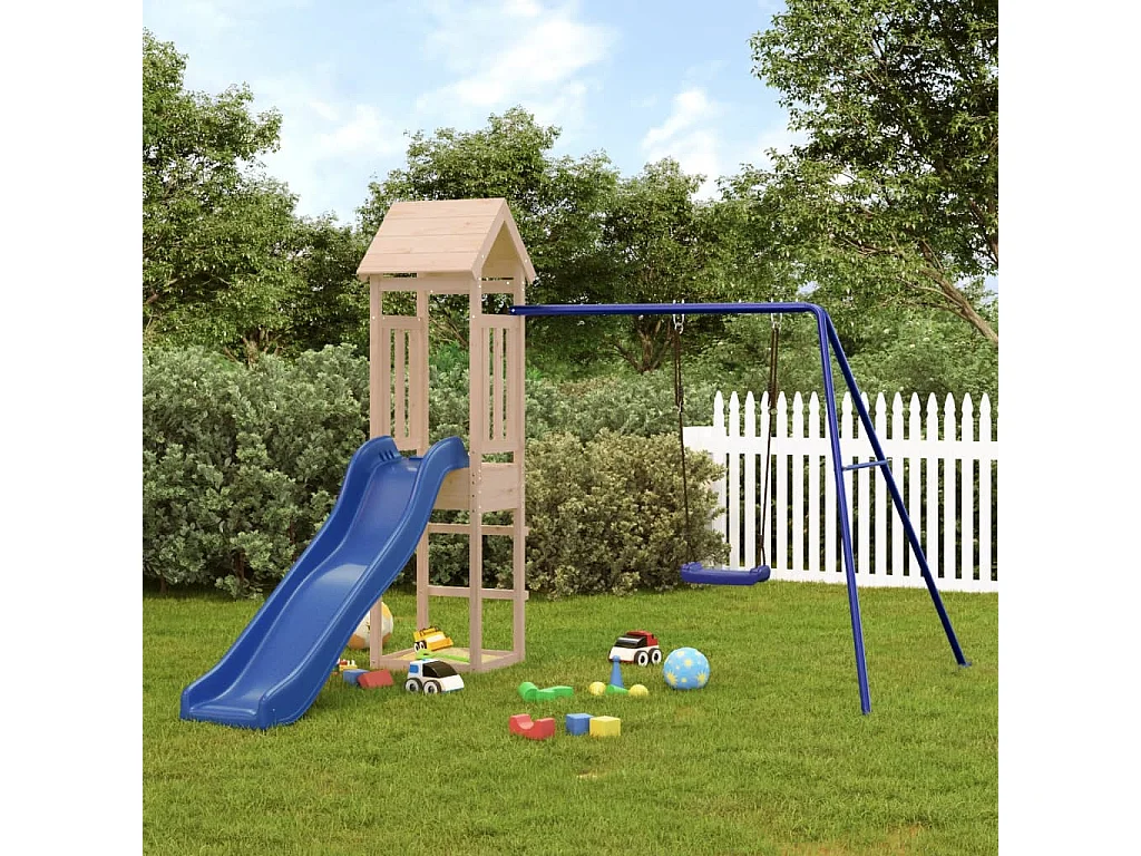 Aire de jeux d'extérieur bois de pin massif FR77003