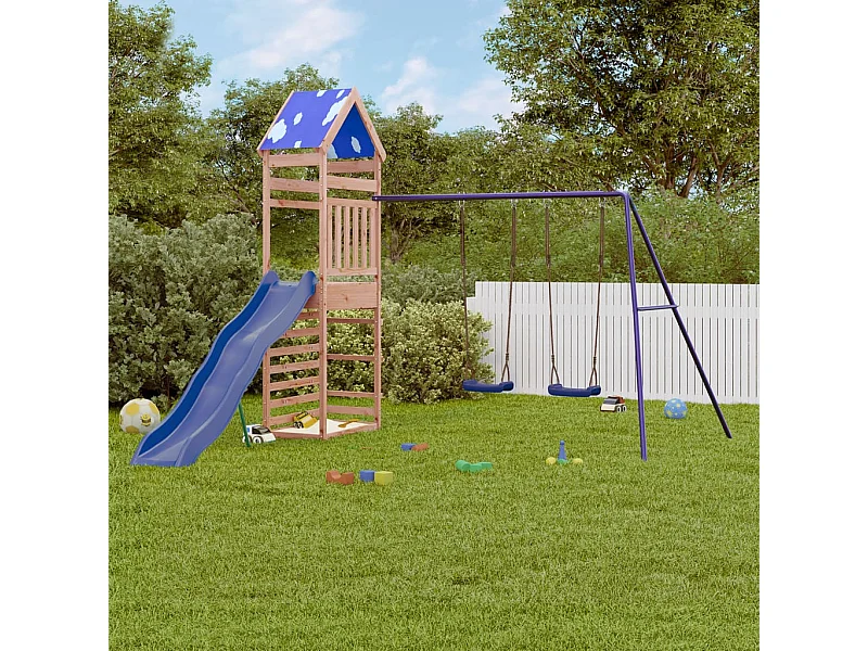 Aire de jeux d'extérieur bois massif de douglas FR42916