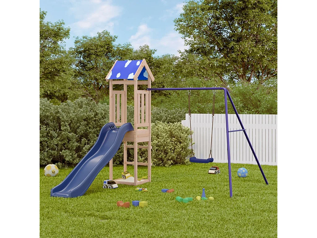 Aire de jeux d'extérieur bois de pin massif FR78264