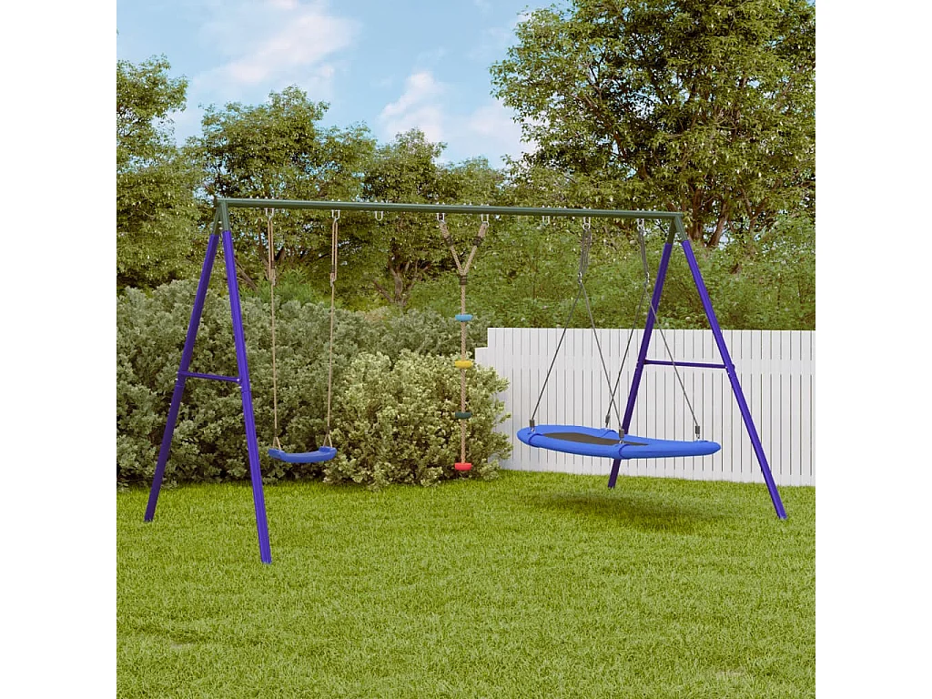 Conj. de baloiços c/ baloiço corda de discos e baloiço ninho PT546785