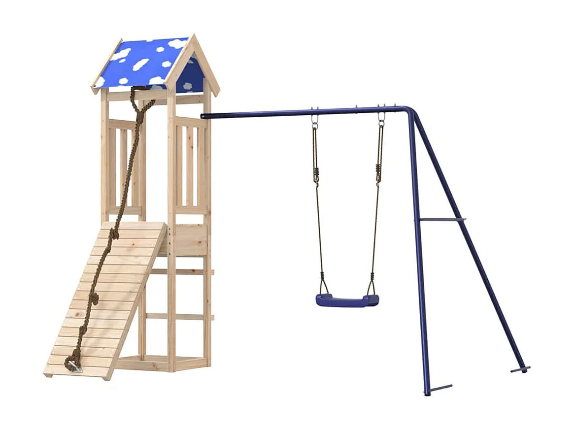 Aire de jeux d'extérieur bois de pin massif FR43258