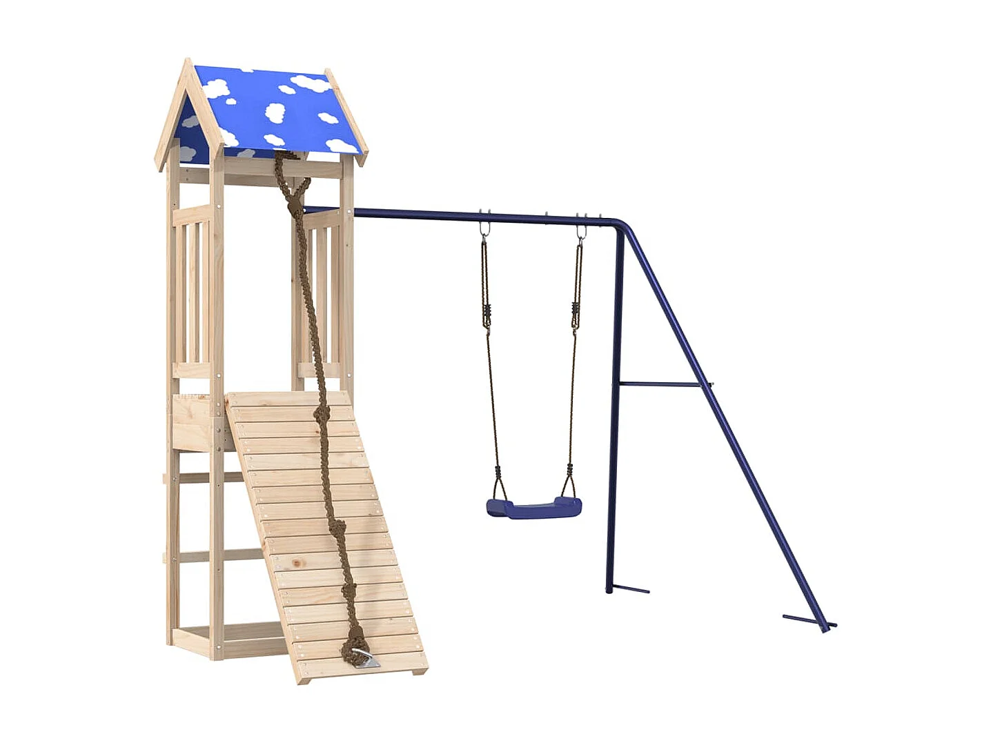 Aire de jeux d'extérieur bois de pin massif FR43258