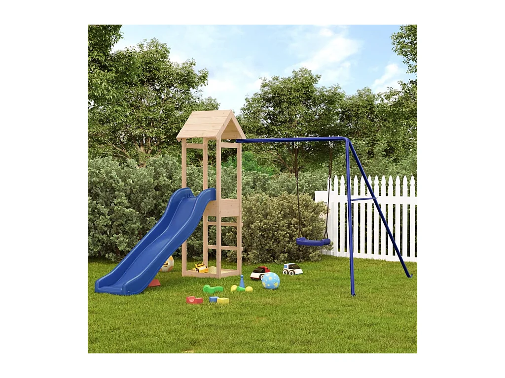 Aire de jeux d'extérieur bois de pin massif FR59461