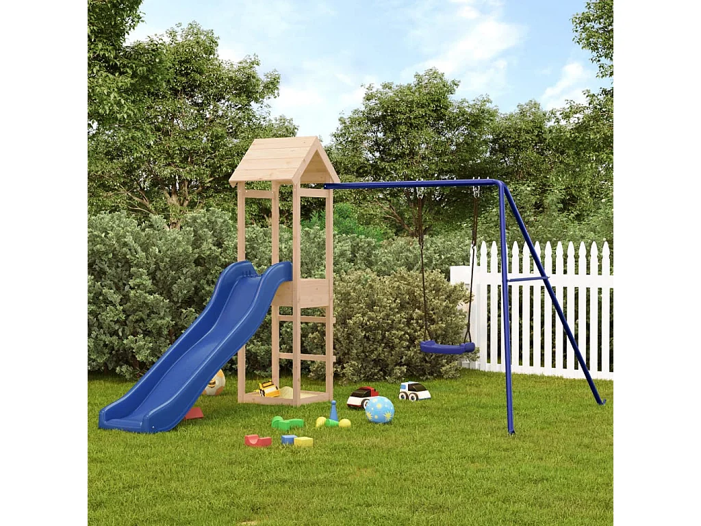 Aire de jeux d'extérieur bois de pin massif FR59461