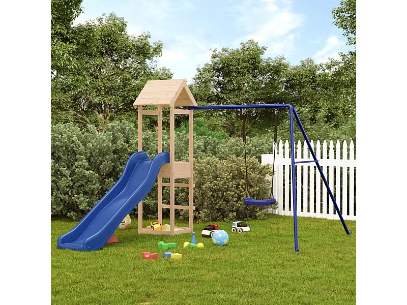 Aire de jeux d'extérieur bois de pin massif FR59461