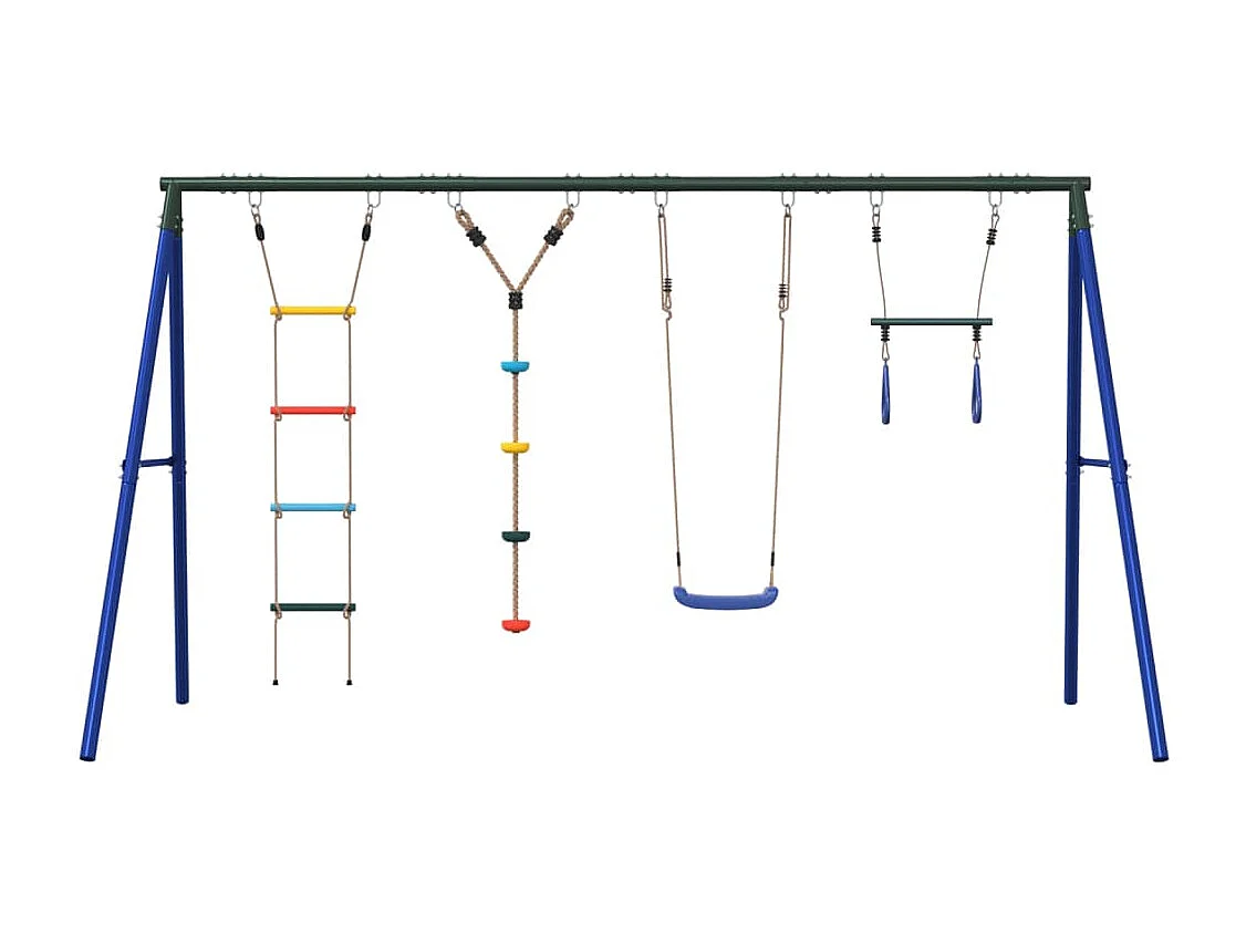 Set de columpios, trapecio, escalera y cuerda de discos ES592442