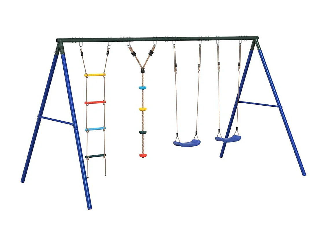 Juego de columpios con columpios, escalera y cuerda de discos ES480923