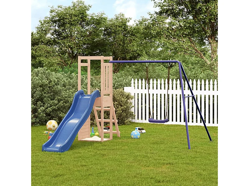 Aire de jeux d'extérieur bois de pin massif FR14896