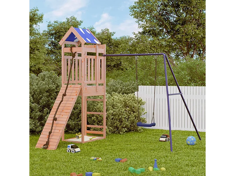 Aire de jeux d'extérieur bois massif de douglas FR49469