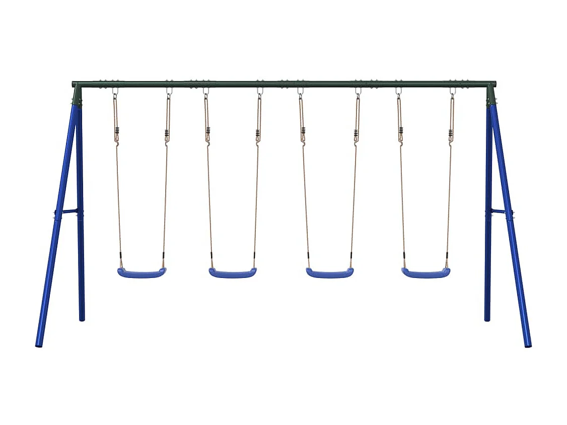 Juego de columpios de exterior con 4 columpios ES597464