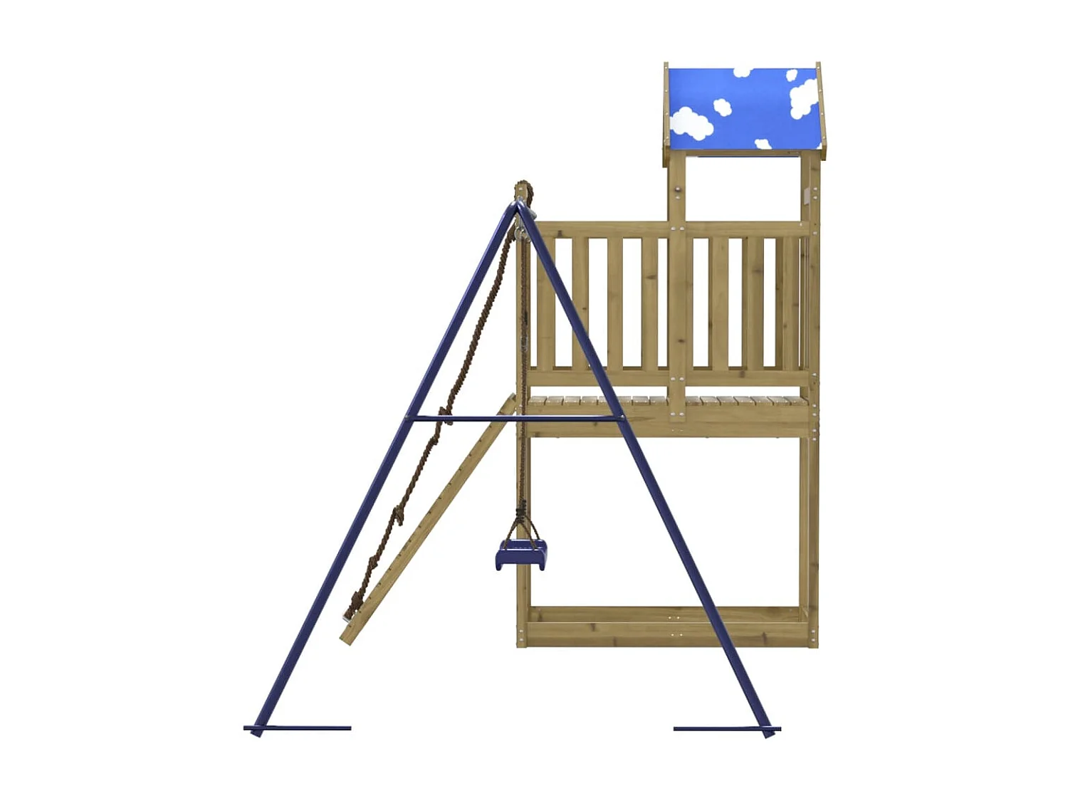 Aire de jeux d'extérieur bois de pin imprégné FR57506