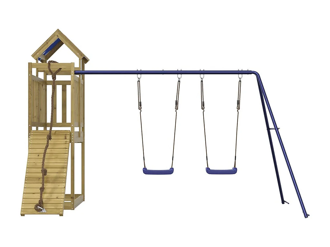 Aire de jeux d'extérieur bois de pin imprégné FR74521