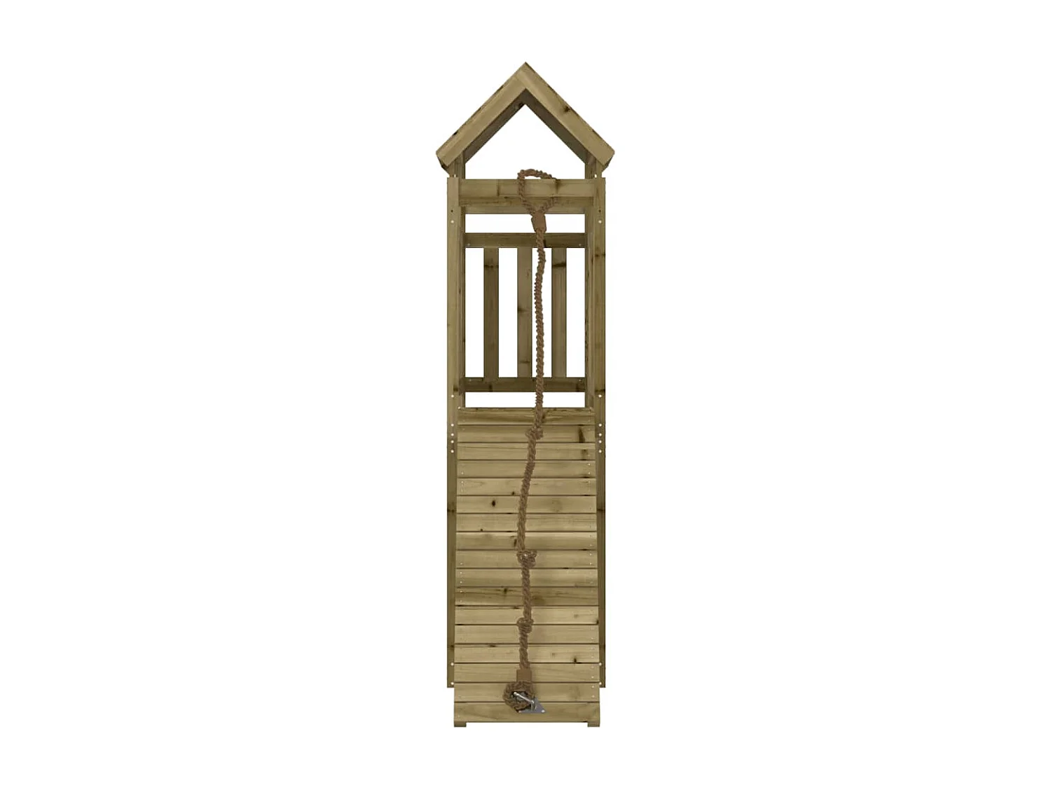 Aire de jeux avec mur d'escalade bois de pin imprégné FR40309