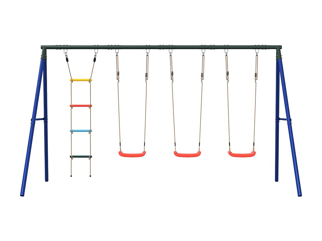 Juego de columpios de exterior con columpios y escalera ES938184