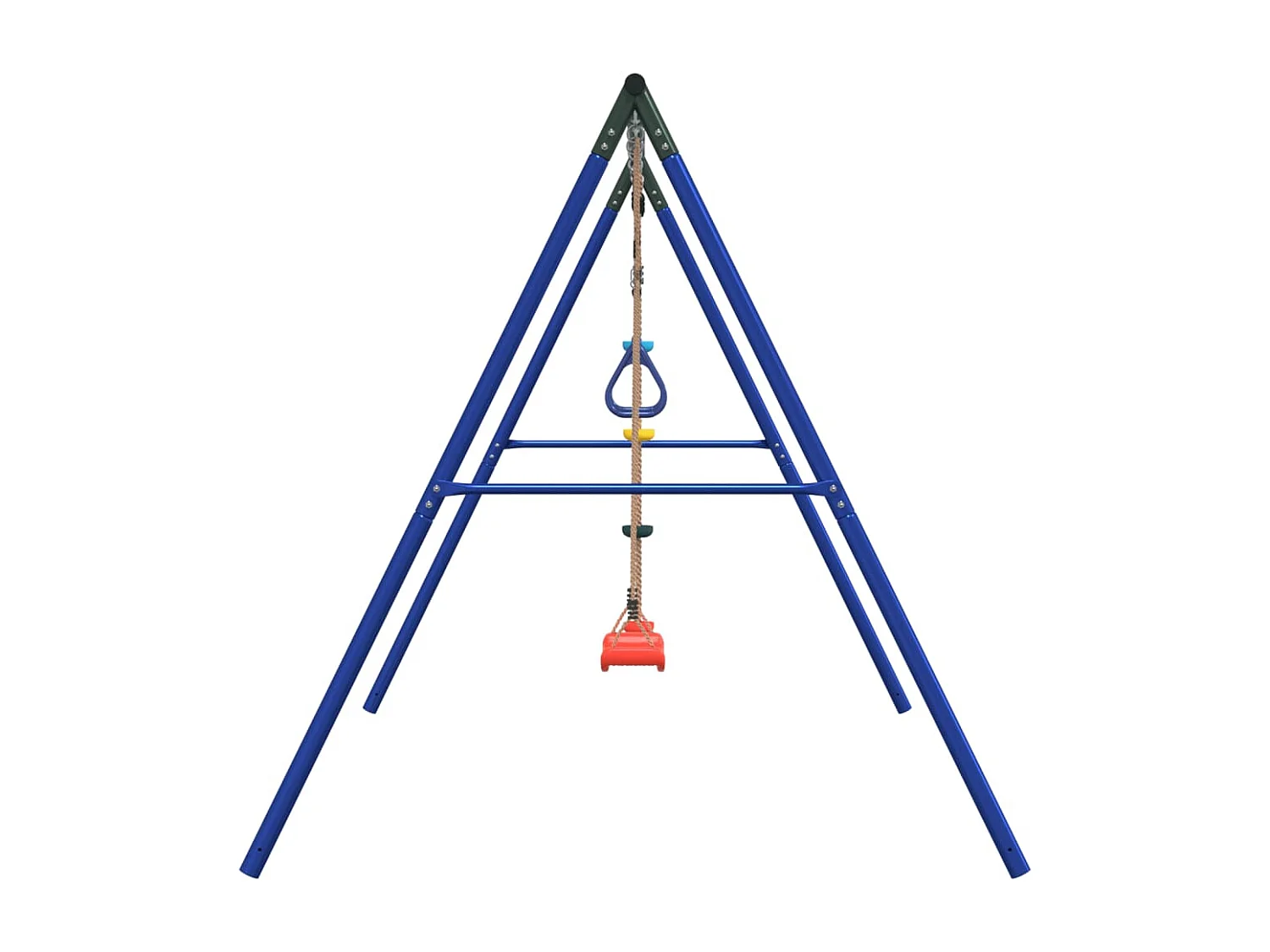 Set de columpios con columpio, trapecio y cuerda de discos ES727525