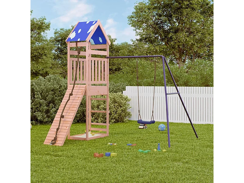 Aire de jeux d'extérieur bois massif de douglas FR56097