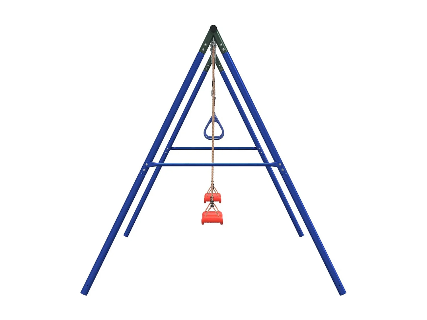 Juego de columpios de exterior con columpios y trapecio ES251630