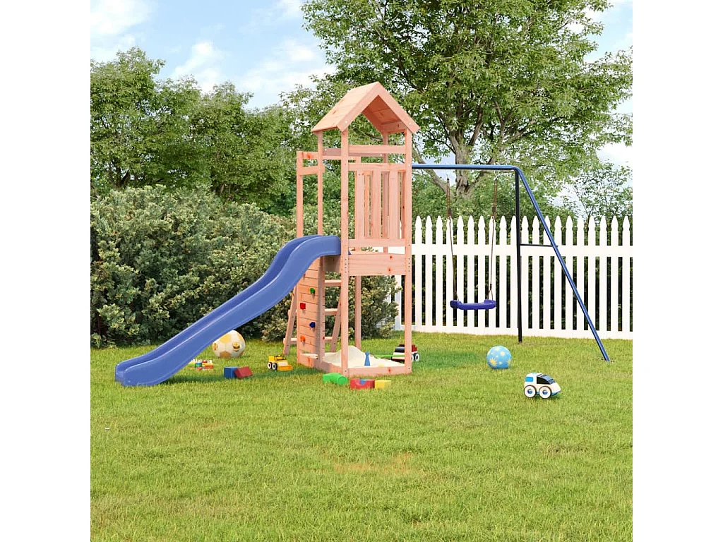 Aire de jeux d'extérieur bois massif de douglas FR51868