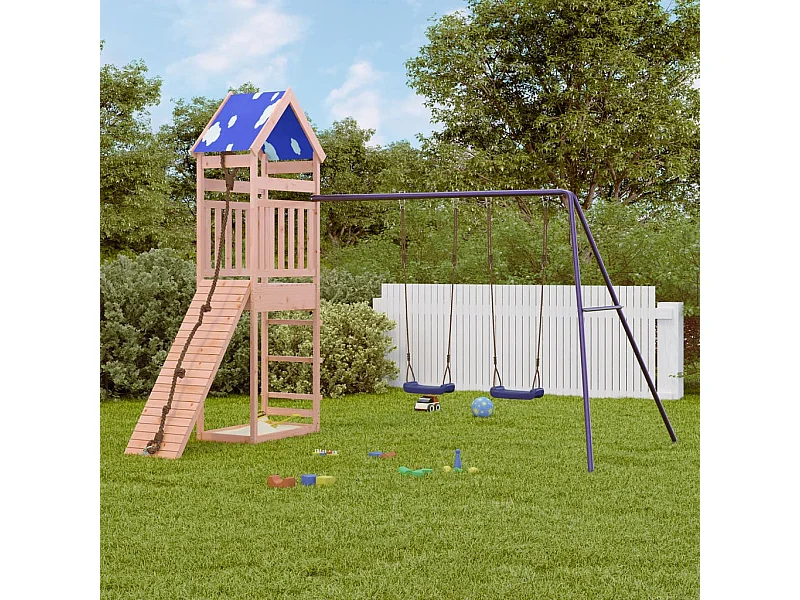 Aire de jeux d'extérieur bois massif de douglas FR52698