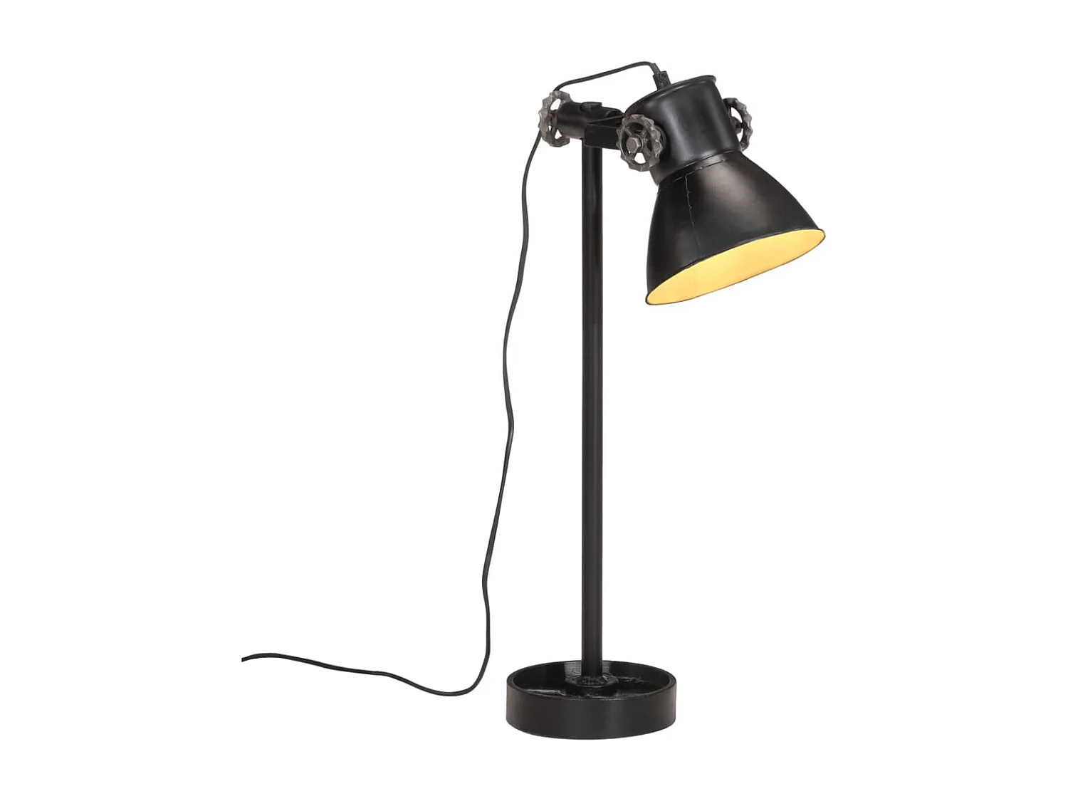 Candeeiro de secretária 25 W 15x15x55 cm E27 preto PT406868