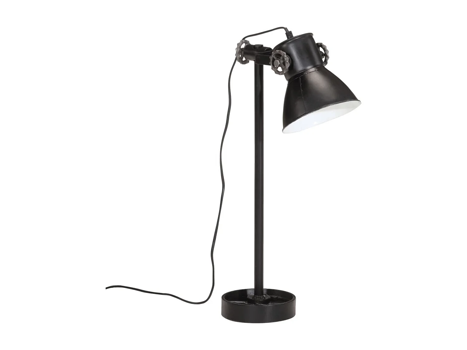 Candeeiro de secretária 25 W 15x15x55 cm E27 preto PT406868