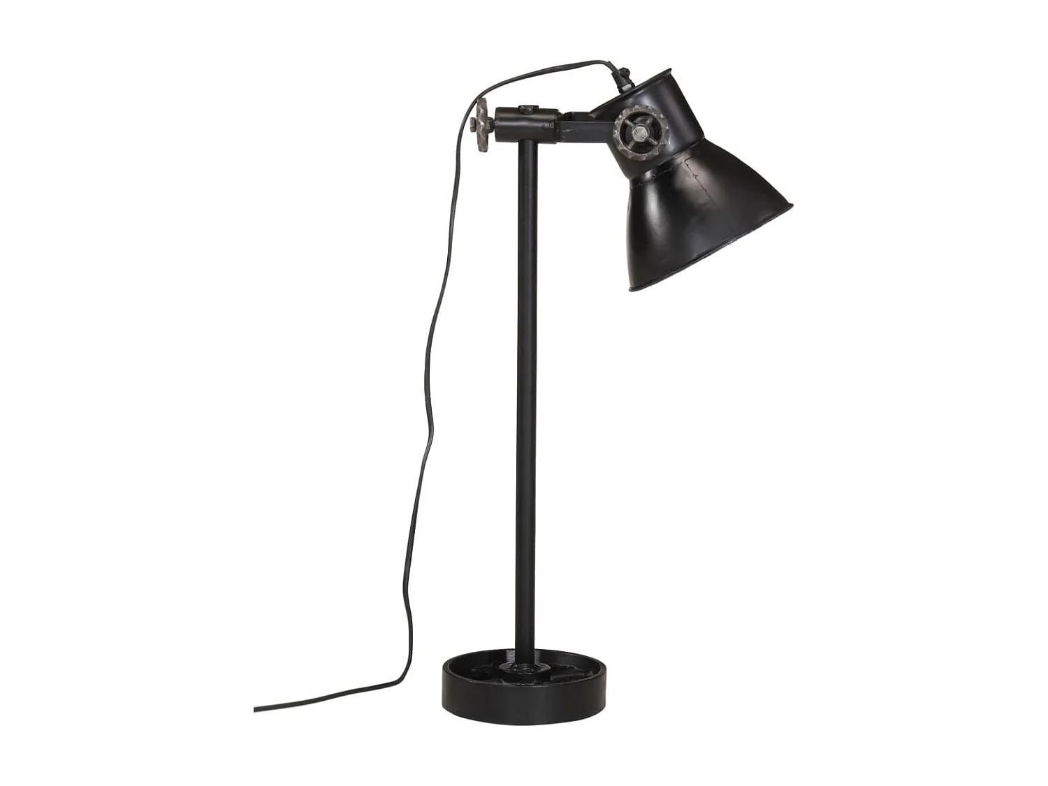 Candeeiro de secretária 25 W 15x15x55 cm E27 preto PT406868