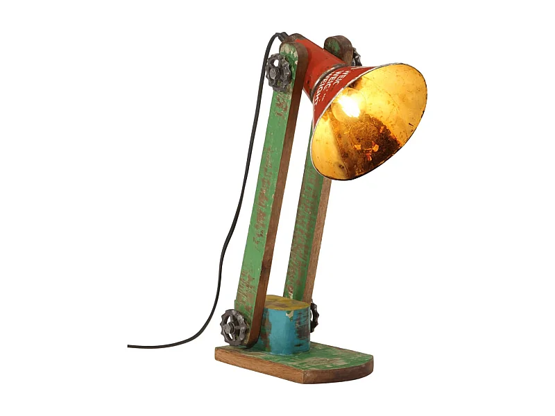 Lampe de bureau 25 W multicolore 23x13x52 cm E27 FR443656