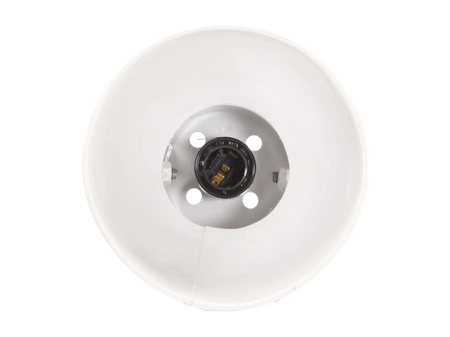 Candeeiro secretária industrial redondo 58x18x90cm E27 branco PT846574